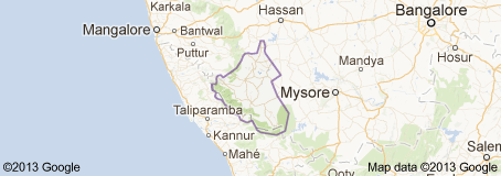 Map of Coorg