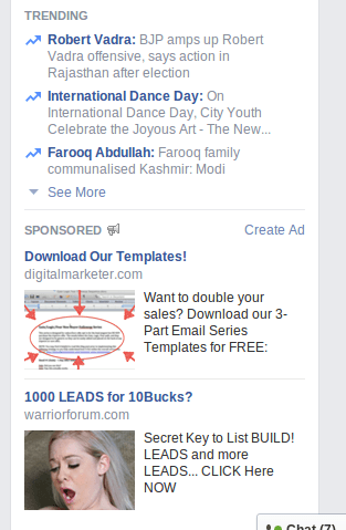Ads on Facebook
