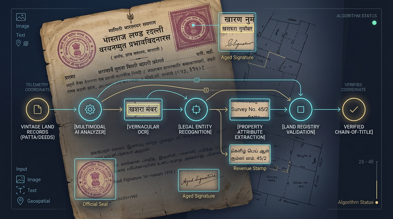 Underwriting the Untranslatable: When Multi-Modal AI Meets India's Vernacular Land Titles