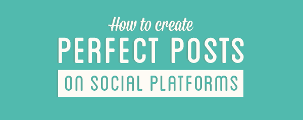 What makes the Perfect Post on Social Platforms?