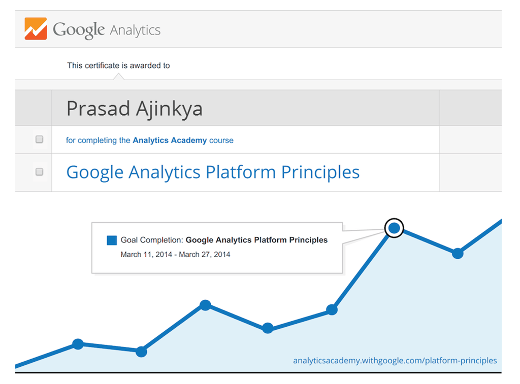 Just Completed the Google Analytics Platform Principles