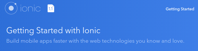 My first Ionic App